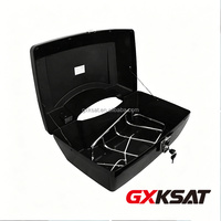 Top Case Moto en Cuir pour Touring, Coffre Arrière, Porte-Bagages, Boîte de Rangement avec Verrouillage Supérieur
