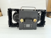Luz LED RGBW 5 en 1 de Dos Ojos para Audiencia, Pantalla a Color de 1.77'', DMX RDM Multicanal, Luz Cegadora para Escenario, Estudio, Teatro, Conciertos