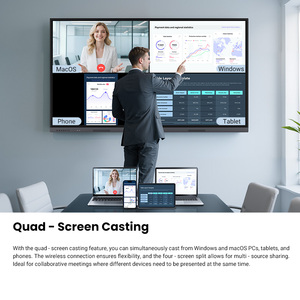 Vente en gros d'usine, <span class=keywords><strong>PC</strong></span> tout-en-un BOE, écran plat interactif pour l'éducation et les réunions, écran tactile LCD 86 pouces, résolution 4K, 16:9 - Product Image 6