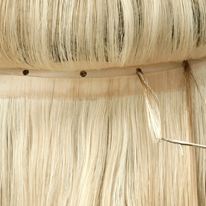 Extensioni per capelli europee OVO invisibili in PU, con trama a farfalla Genius, in vero capello umano, con microperline, senza cuciture, fatte a mano, in PU. - Product Image 6