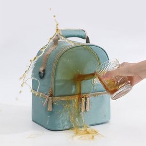 Sac isotherme personnalisable avec 2 blocs réfrigérants, grande capacité, double compartiment, sac à dos isotherme pour biberons et lait maternel, idéal pour les voyages - Product Image 3