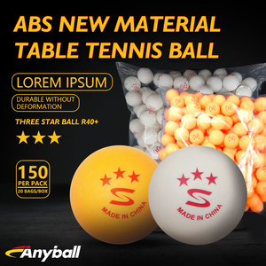 <span class=keywords><strong>Pelotas</strong></span> <span class=keywords><strong>de</strong></span> Ping-Pong Anyball 3 Estrellas <span class=keywords><strong>de</strong></span> Uso General, Calidad <span class=keywords><strong>de</strong></span> Torneo para Entrenamiento Avanzado, Paquete <span class=keywords><strong>de</strong></span> 150 Piezas en Blanco - Product Image 2