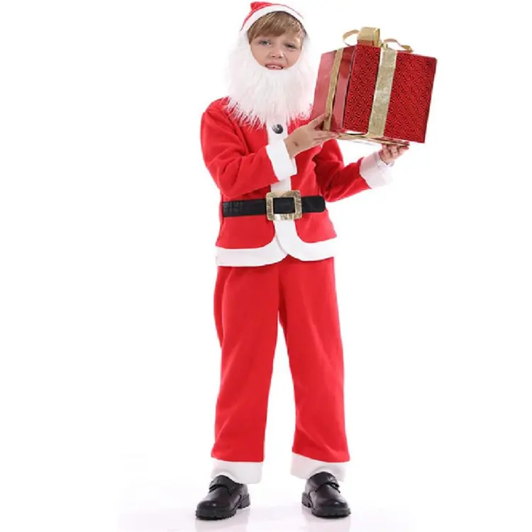 Vestiti di Babbo Natale si adatta ai costumi per spettacoli natalizi costumi per bambini di Natale