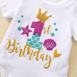 Vêtements pour petites filles robes d'anniversaire pour petites filles ensemble tutu pour enfants de 1 an tenues pour 1er anniversaire ensembles de vêtements pour bambins pour la fête - Product Image 4
