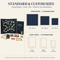 Fabrication de cartes et de jeux de société personnalisés pour la famille, accessoires en carton écologiques et durables, divertissement pour les fêtes