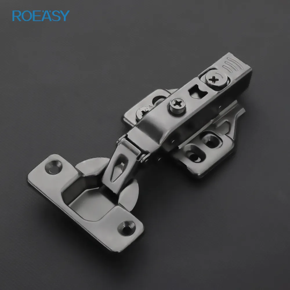 Roeasy家具ハードウェア冷間圧延鋼ブラックニッケルメッキ3D調整可能なソフトクローズキッチンキャビネット油圧ヒンジ