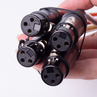 Cable XLR Multipolar PKnight de 4 Canales, 200cm, Macho/Hembra, Bajo Ruido, Garantía de 1 Año, Fácil de Usar para DIY
