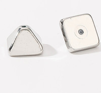 Attaches de boucles d'oreilles carrées de remplacement, fermoirs de sécurité pour clous d'oreilles, pour boucles d'oreilles lourdes et tombantes, fabrication de bijoux