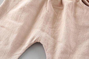 Fabricant de vêtements pour enfants, t-shirts en coton uni à motifs d'animaux de dessin animé, à simple boutonnage, couleur café clair, ensemble pantalon - Product Image 4