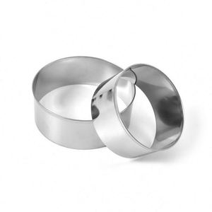 3-Piece Stainless Steel Mousse Ring Cake Mold Home DIY Kitchen Baking Tools Food Grade Packaged in Metal Bag MOQ 5 PC - Product Image 3
