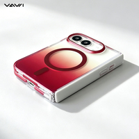 VAWI B002 Coque de téléphone antichoc tendance en PC rigide avec coussin d'air pour iPhone Duo, compatible avec la charge magnétique sans fil pour iPhone 18 17 16 Pro Max