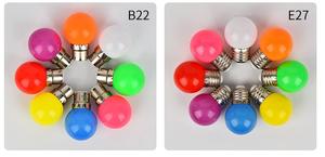 G45 E27 B22 0.5W 3000k प्लास्टिक रंग बल्ब एलईडी फिलामेंट लाइट लैंप बल्ब निर्माता - Product Image 6