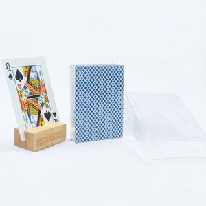 Jeu de cartes de Poker personnalisé avec bords argentés avec étuis en plastique dur - Product Image 3