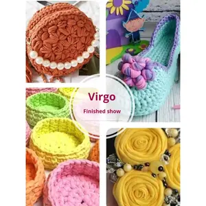 เส้นด้ายถักเสื้อยืด 280 กรัม เส้นด้ายโพลีเอสเตอร์ถักแฟนซี ยืดหยุ่นสูง ผลิตในจีน สามารถถักเป็นกระเป๋าถือได้ - Product Image 5