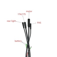 Kit de mise à niveau pour vélo électrique à moteur arrière à installation sur axe traversant, 36v 48v 250w, pour route de gravier