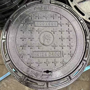 하이 퀄리티 D400 보이지 않는 500mm 철 맨홀 커버 가스 꽉 하수구 액세스 세련된 디자인 - Product Image 6