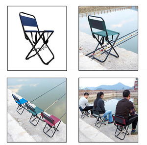 Silla para acampar al aire libre, sillas de pesca plegables con soporte para caña para pesca en hielo, Campamento, césped, Patio, jardín - Product Image 4