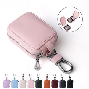 Custodia custodia per auricolari con custodia portatile universale in materiale PU con gancio per moschettone per <span class=keywords><strong>AirPods</strong></span> tutto il modello - Product Image 1