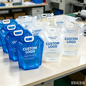 Custom Printed 5L Spout Bag For Drinking Water Liquid Beverage OEM Wholesale - Product Image 1