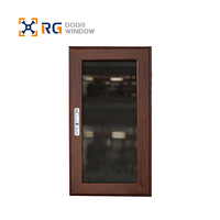 Fenêtre moustiquaire d'intérieur RG50 de haute qualité en gros moustiquaire en acier inoxydable moustiquaire en bois plaqué aluminium fenêtre personnalisée