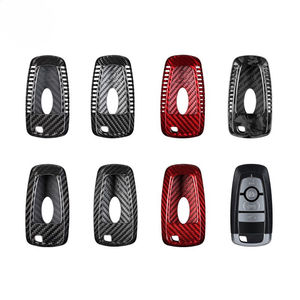 Étui pour clé de voiture en fibre de carbone adapté à Ford Edge Focus ST ECOSPORT Expedition Explorer F-150 Raptor F-250-F-550 Fusion Mustang Ranger - Product Image 6
