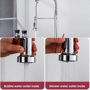 Rubinetto da <span class=keywords><strong>cucina</strong></span> OEM/ODM <span class=keywords><strong>monocomando</strong></span> estraibile con doccetta, miscelatore ad alta pressione, ultimo modello nero - Product Image 4