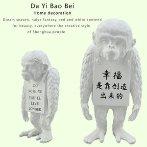 Giocattolo Medicom sculture Pop Art resina arte Banksy Orangutan Banksy - Product Image 3