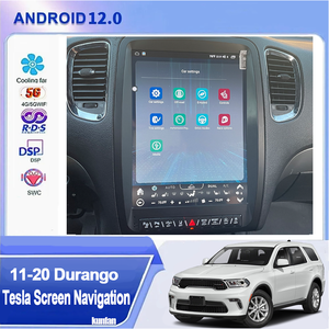 Android Máy nghe nhạc đa phương tiện Tesla Phong cách màn hình thông minh đài phát thanh Carplay cho Dodge durango STR 2011 2012 2013 2020 xe Navigation - Product Image 5