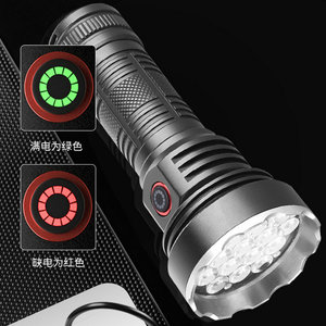 Lampe de poche portative rechargeable à LED en alliage d'aluminium, éclairage extérieur portable haute puissance, série W5201 - Product Image 1