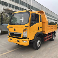 Prix d'usine Sinotruk Howo 4x2 Camions bennes mini 5-6 tonnes à vendre