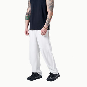 Pantalones de chándal casuales para <span class=keywords><strong>hombre</strong></span>, pantalones de Jersey de algodón con bolsillos elásticos en la cintura - Product Image 6