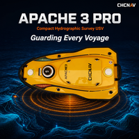 Bateau de relevé sans pilote à commande à distance CHCNAV Apache3 Pro de haute précision, véhicule de surface USV pour la topographie aquatique