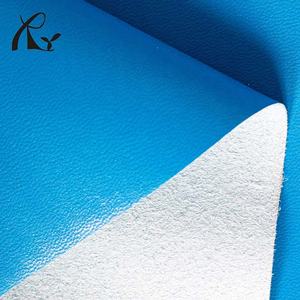 วัสดุรองเท้าไมโครไฟเบอร์กันน้ำ หนา 1.2 มม. ลายหนังแกะ  แผ่นสติกเกอร์หนัง PU สำหรับใช้กับกระเป๋า - Product Image 5