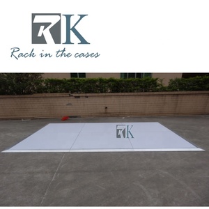 Pista de Baile Blanca de Buena Calidad para Eventos, con Plataforma y Bordes de Aluminio para Bodas - Product Image 4