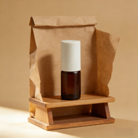 Vente en gros de flacons à bille en verre de 3 ml, 5 ml, 10 ml, petits flacons en verre, flacons à bille de haute qualité pour huile corporelle