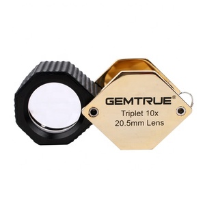 Pliant portable Loupe Triplet Gemmologique Loupe 10x20.50mm sans Distorsion Lentille DK18003 - Product Image 2
