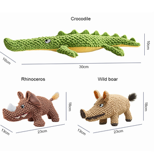 Jouet à mâcher interactif pour animaux <span class=keywords><strong>de</strong></span> compagnie jouet en peluche grinçant pour chiens et chiots jeu d'intérieur - Product Image 2
