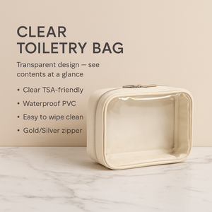 Organisateur de sac cosmétique de logo d'impression portable léger personnalisé sac de maquillage transparent facile à voyager fermeture à glissière mode - Product Image 2