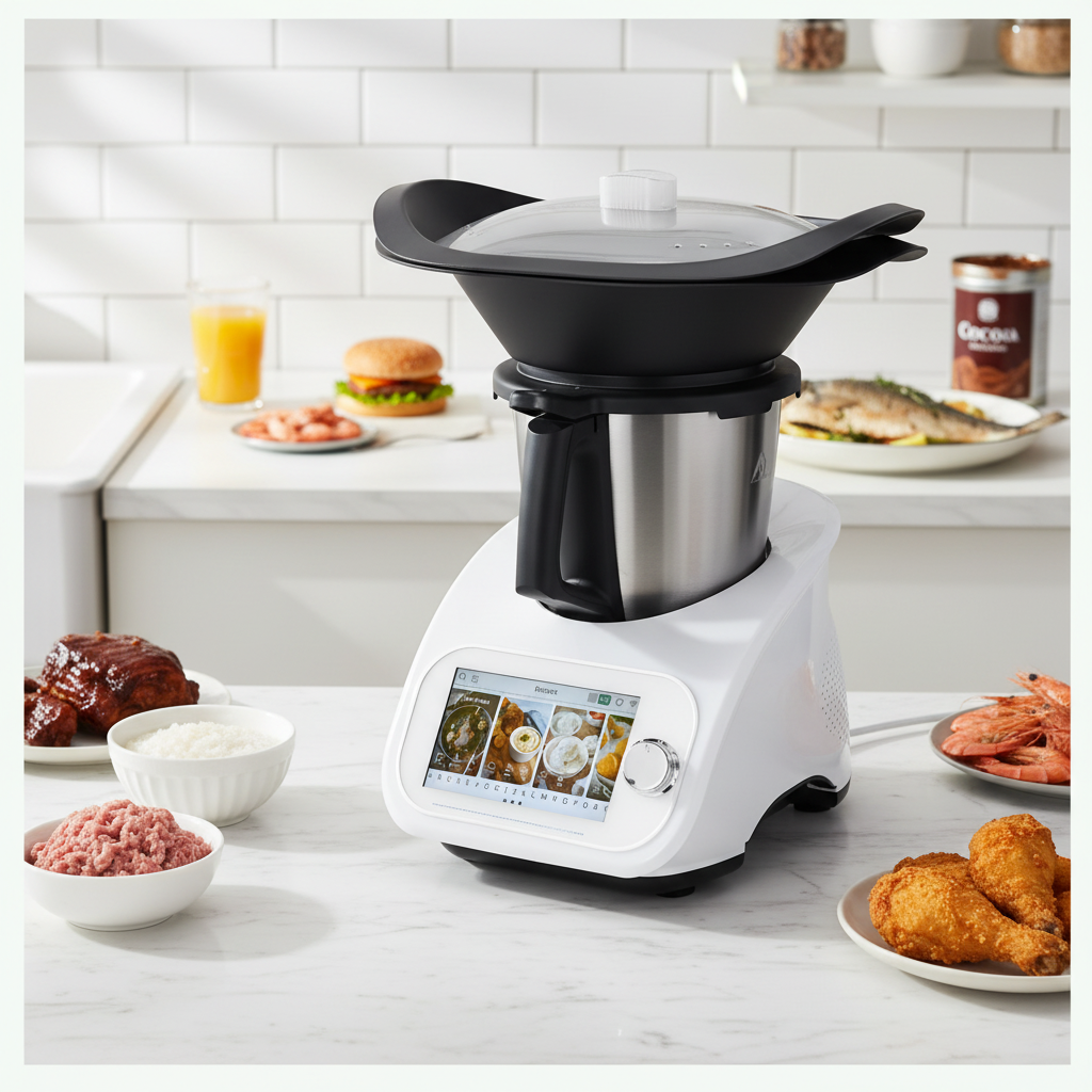 Multifunctional Kitchen Robot Cooking Robot Wifi App Smart Cooker Food Processor Chopper Smart Food Processor Bowl KM01001