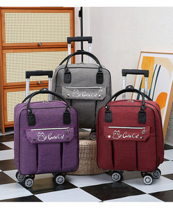 Nueva Bolsa de Viaje Clásica Resistente con Ruedas, Ruedas Giratorias Desmontables, Cierre de Cremallera, Gran Capacidad, Impermeable, Plegable, de Oxford - Product Image 6