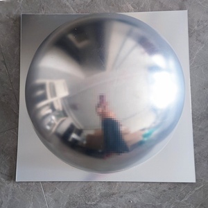 Shatterproof Art Deco Giant Dome &amp; Big Bubble Acrylic Square Wall Decorative <strong>Mirror</strong> Panel 55.5x55.5cm Frameless Edge CONVEX - Product Image 6