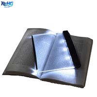 Lampe de lecture à LED avec corps bleu et blanc, pince flexible pour une utilisation en intérieur dans le salon