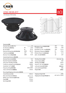 18125-017 Niedriger Preis 18-Zoll-Subwoofer 35Hz 1500W RMS 5-Zoll-Spule Profession eller Audio-Subwoofer für <span class=keywords><strong>Line</strong></span> <span class=keywords><strong>Array</strong></span>-Soundsystem - Product Image 6