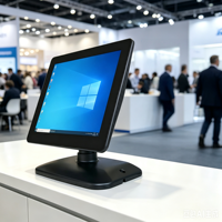 Système de point de vente au détail Windows 10,1 pouces avec écran tactile, moniteur LED LCD, affichage numérique, résolution 1920x1080, écran client sur pied