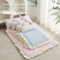 Tapis rafraîchissant rectangulaire solide pour animaux de compagnie, en polyester respirant, pour l'été, pour chats et chiens