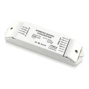 BC-344 DC12V LED 디밍 드라이버 4CH dali ~ PWM 5v 신호 변환기