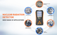 Compteur Geiger portable Aikesi HFS-10, détecteur de rayonnement nucléaire, écran LCD, haute précision, alarme sonore et lumineuse pour les radiations