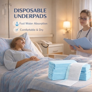 OEM Einweg-Absorbierunterlagen 60x90cm Hochabsorbierend Wasserdicht Tragbare Wickelunterlage für Erwachsenen-Inkontinenzpflege - Product Image 4