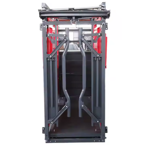 Chutes de chute de compression d'écrasement de bétail robustes pour l'écrasement de vache de bétail de bétail pour l'équipement d'élevage d'animaux de ferme - Product Image 5