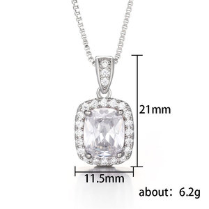 Collana con Ciondolo in Pietra Colorata per Donne, Gioiello Scintillante alla Moda per Uso Quotidiano e Regalo per Feste - Product Image 5